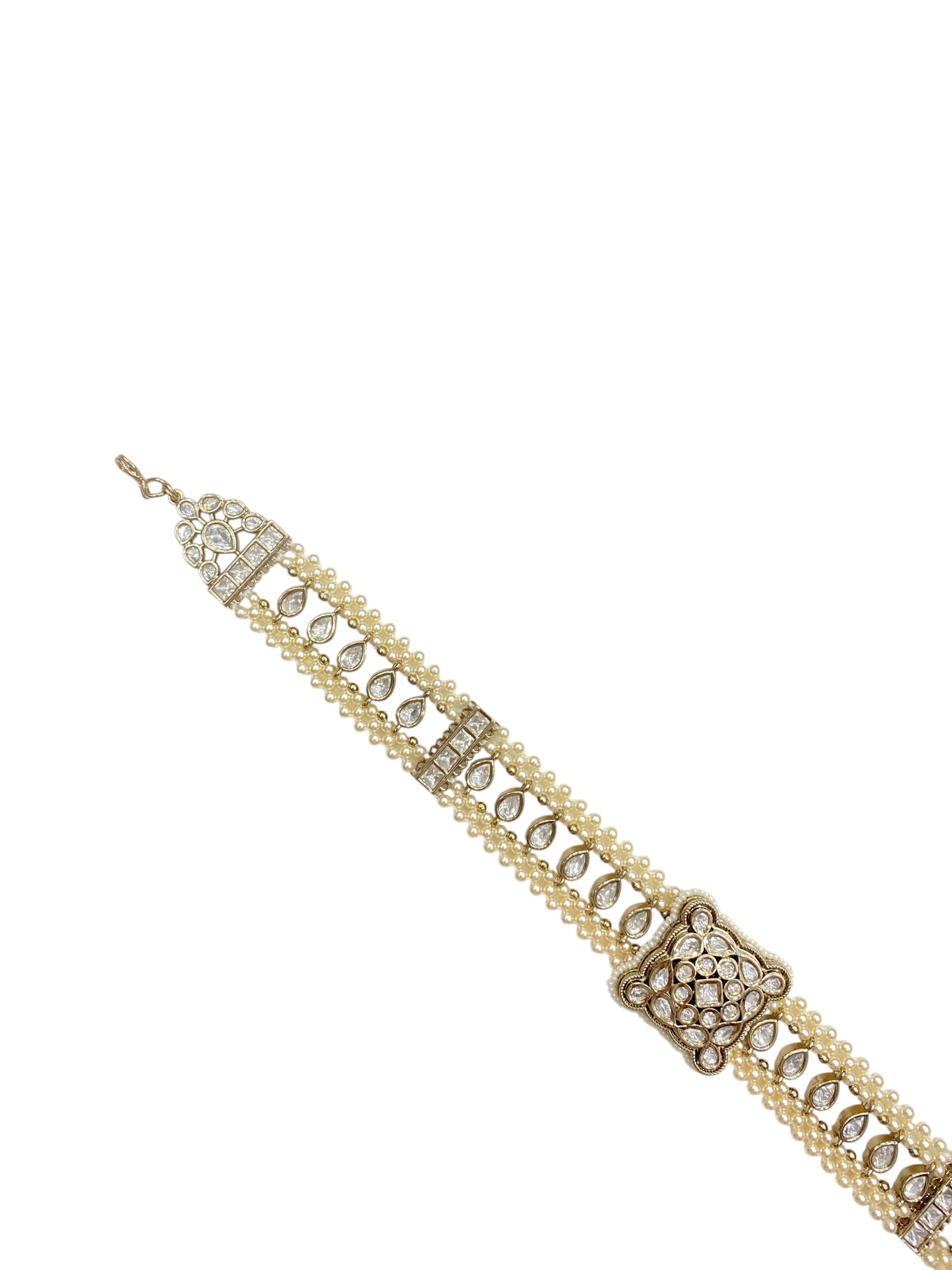 Pearl Polki Sheeshphool | Mehendi Finish thumbnail 3