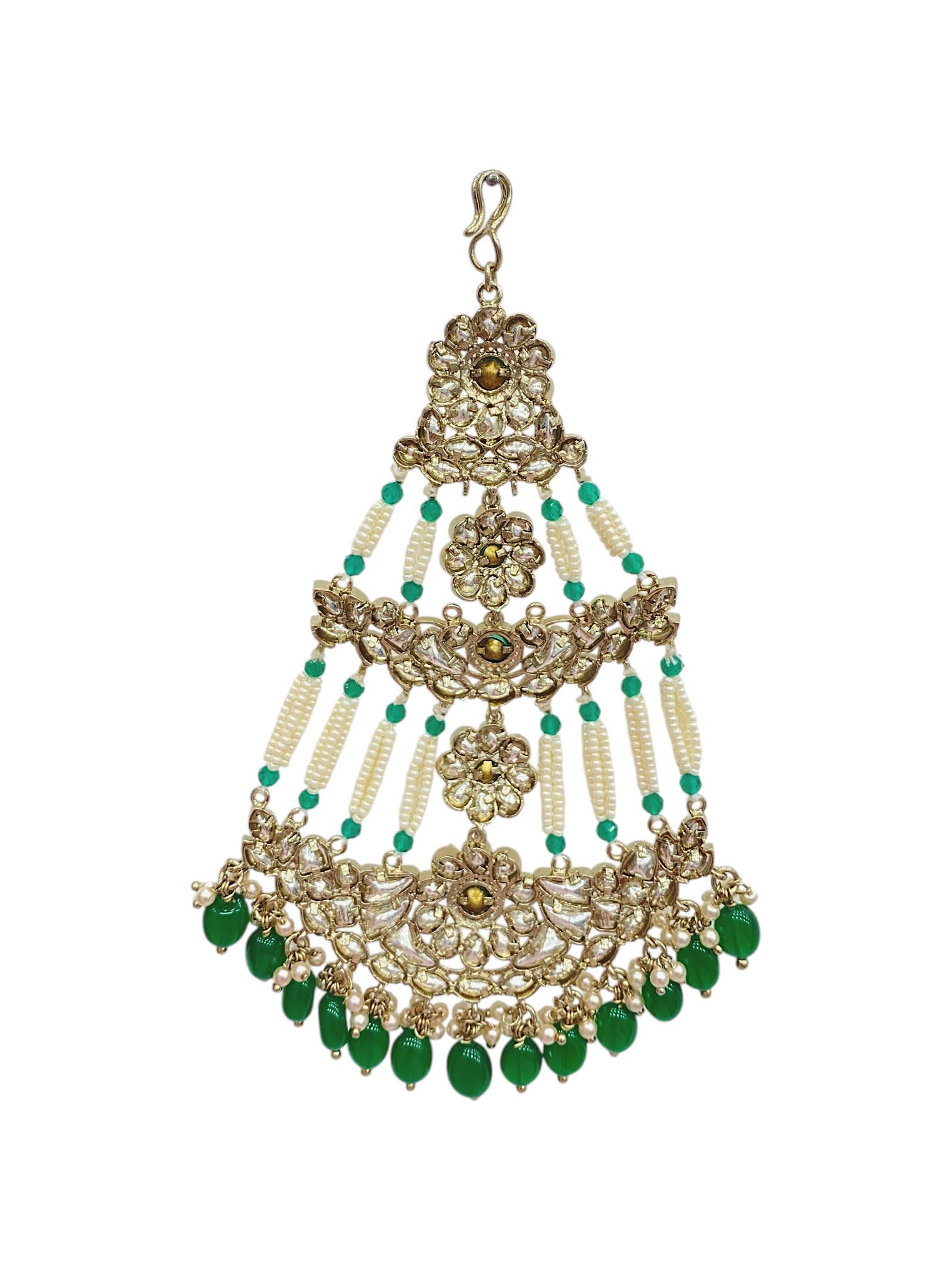 SIRINI Mehendi Finish Emerald Polki Passa thumbnail 4
