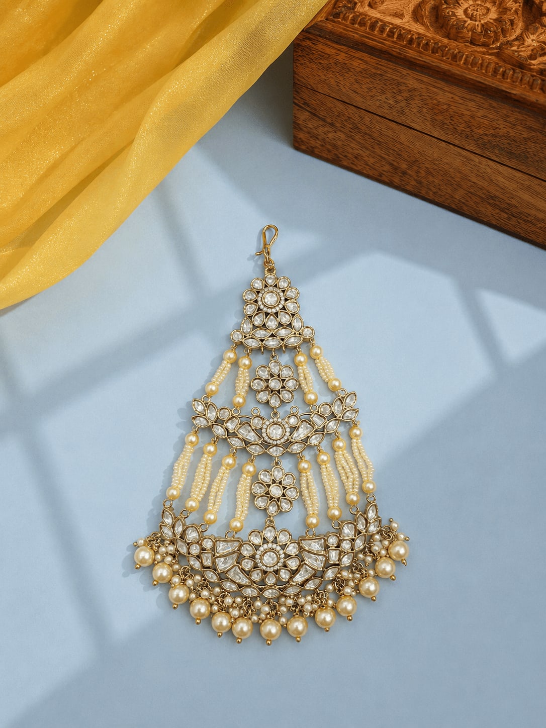 SIRINI Mehendi Finish Polki Passa — handcrafted Passa by Sirini Jewellery