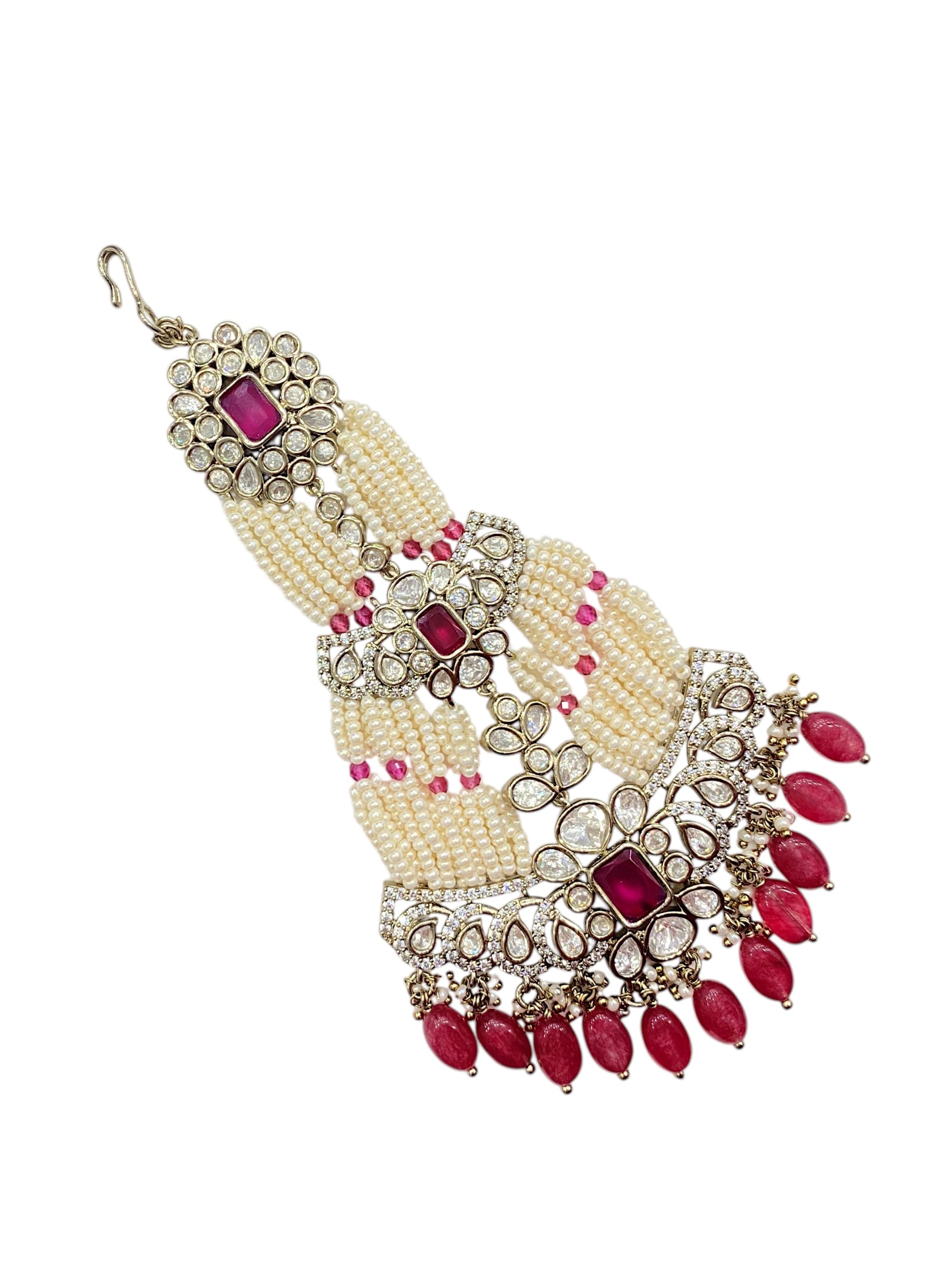 Eid Noor Mehendi Polish Passa – Ruby Pearl Bridal Hair Accessory thumbnail 2