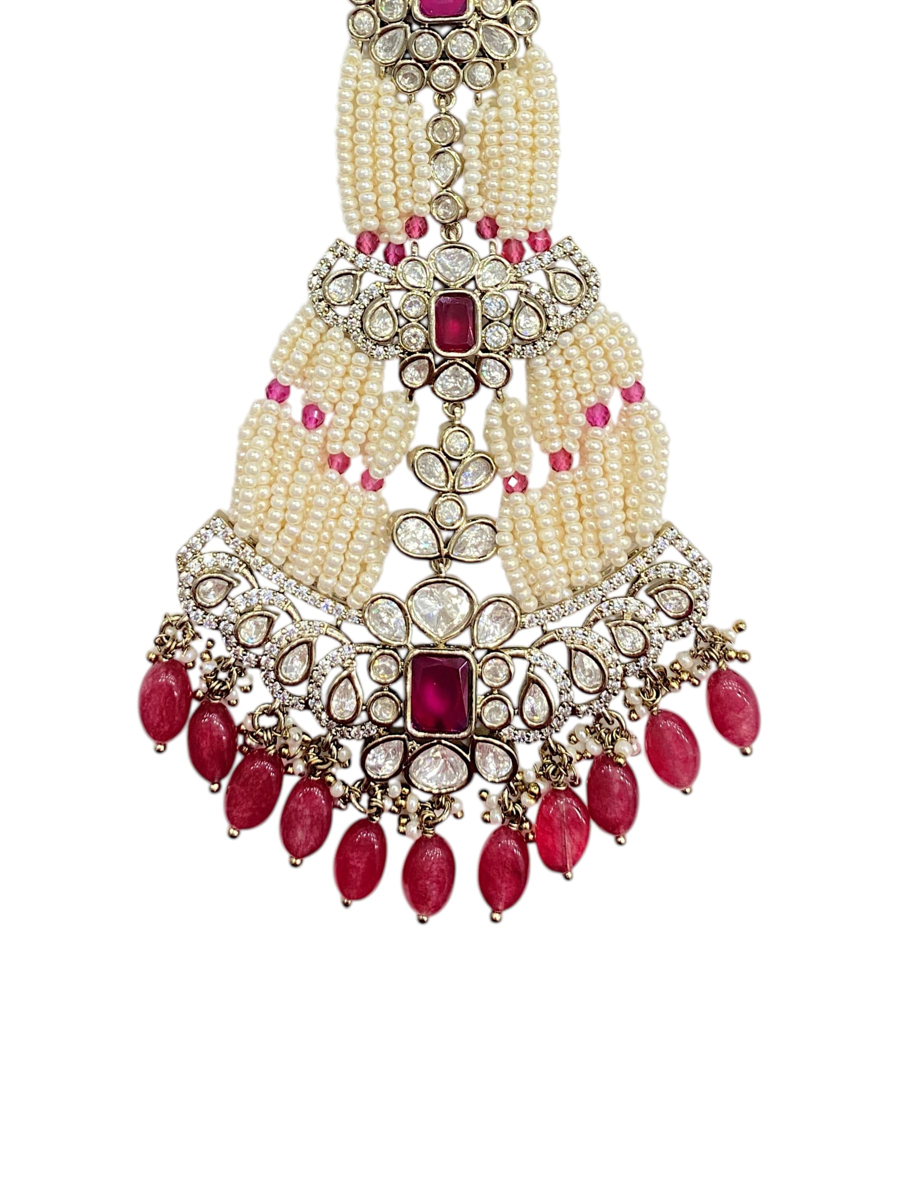 Eid Noor Mehendi Polish Passa – Ruby Pearl Bridal Hair Accessory thumbnail 3