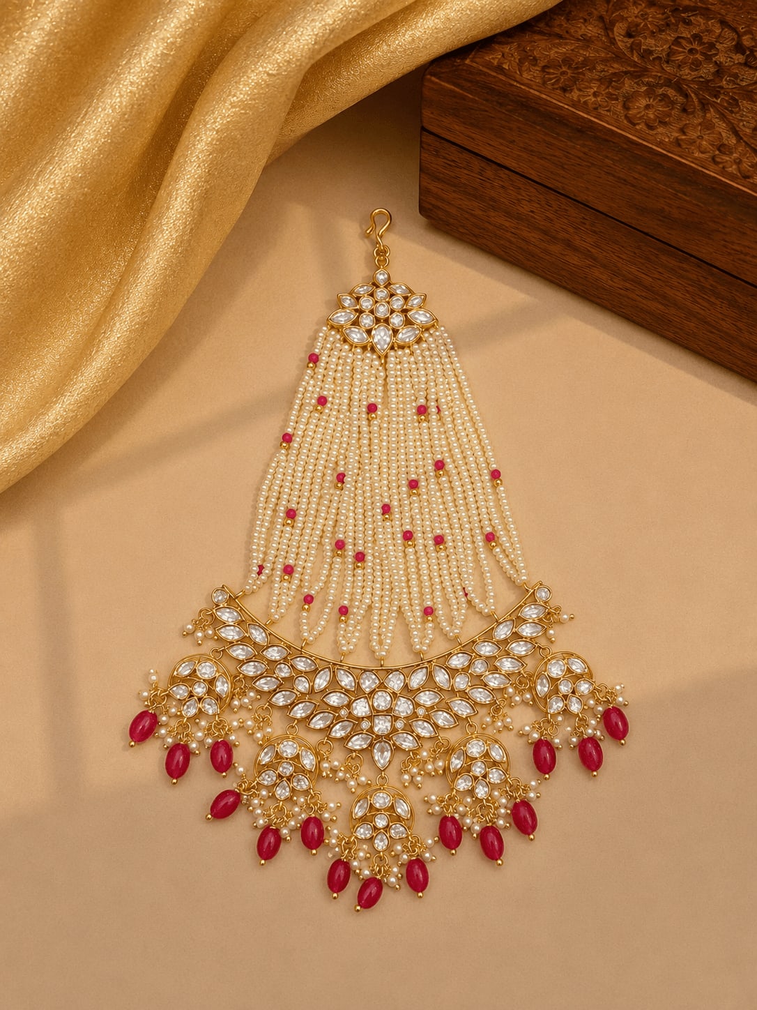 Sirini 22K Carat Polish Ruby Polki Passa — main view | Sirini Jewellery