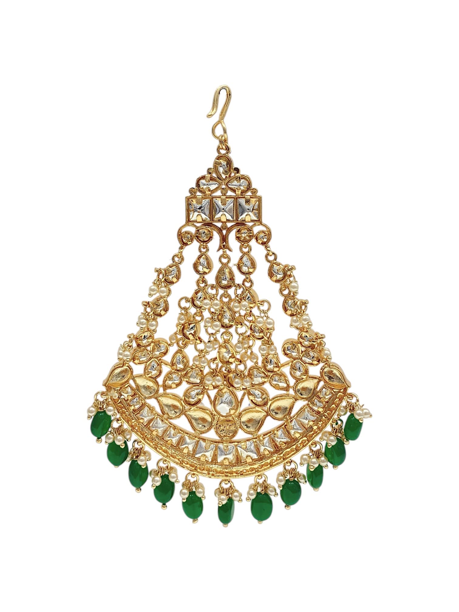 Sirini Emerald Beatific Kundan Passa thumbnail 4