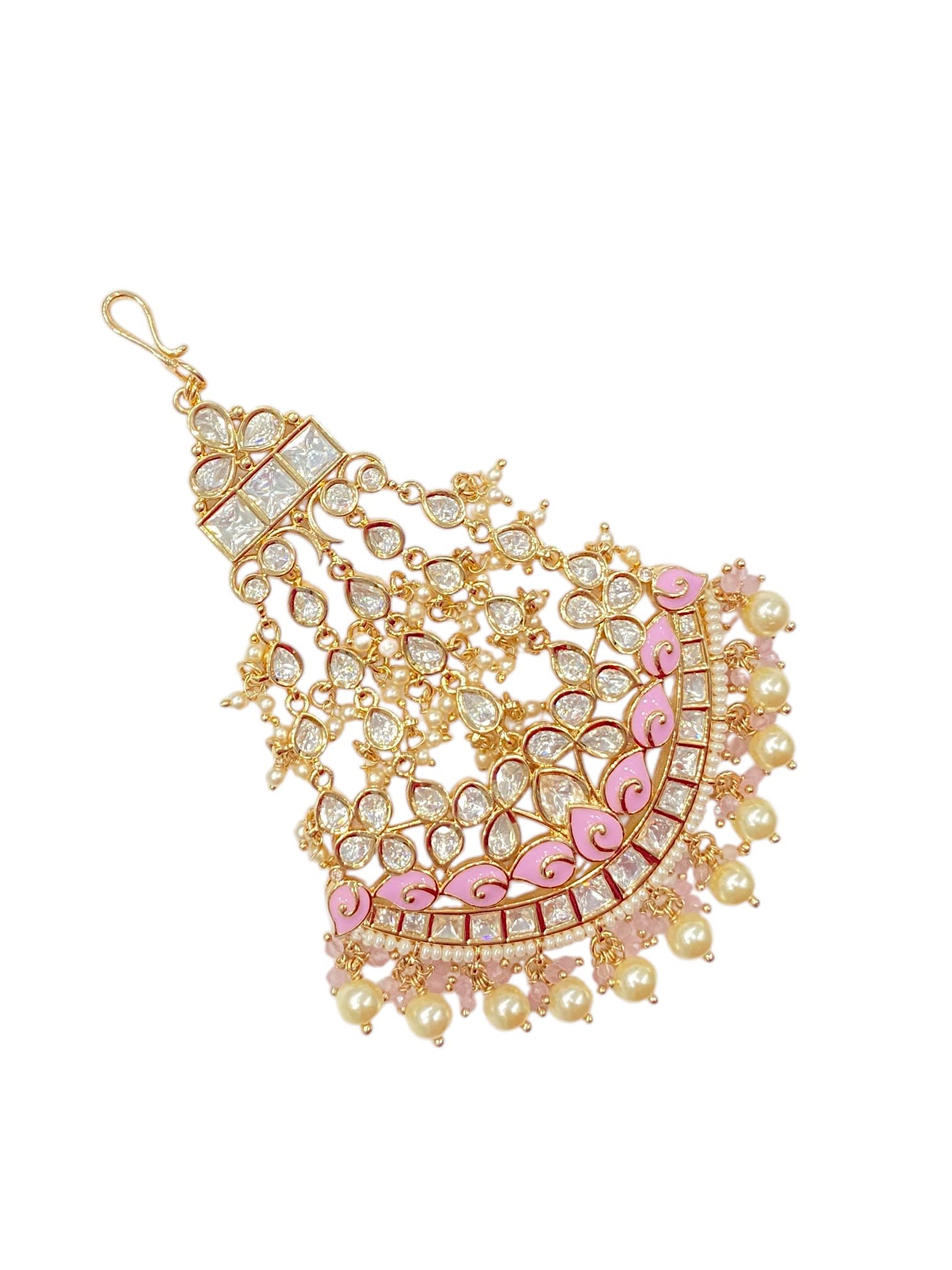Sirini Pink Beatific Kundan Passa thumbnail 2