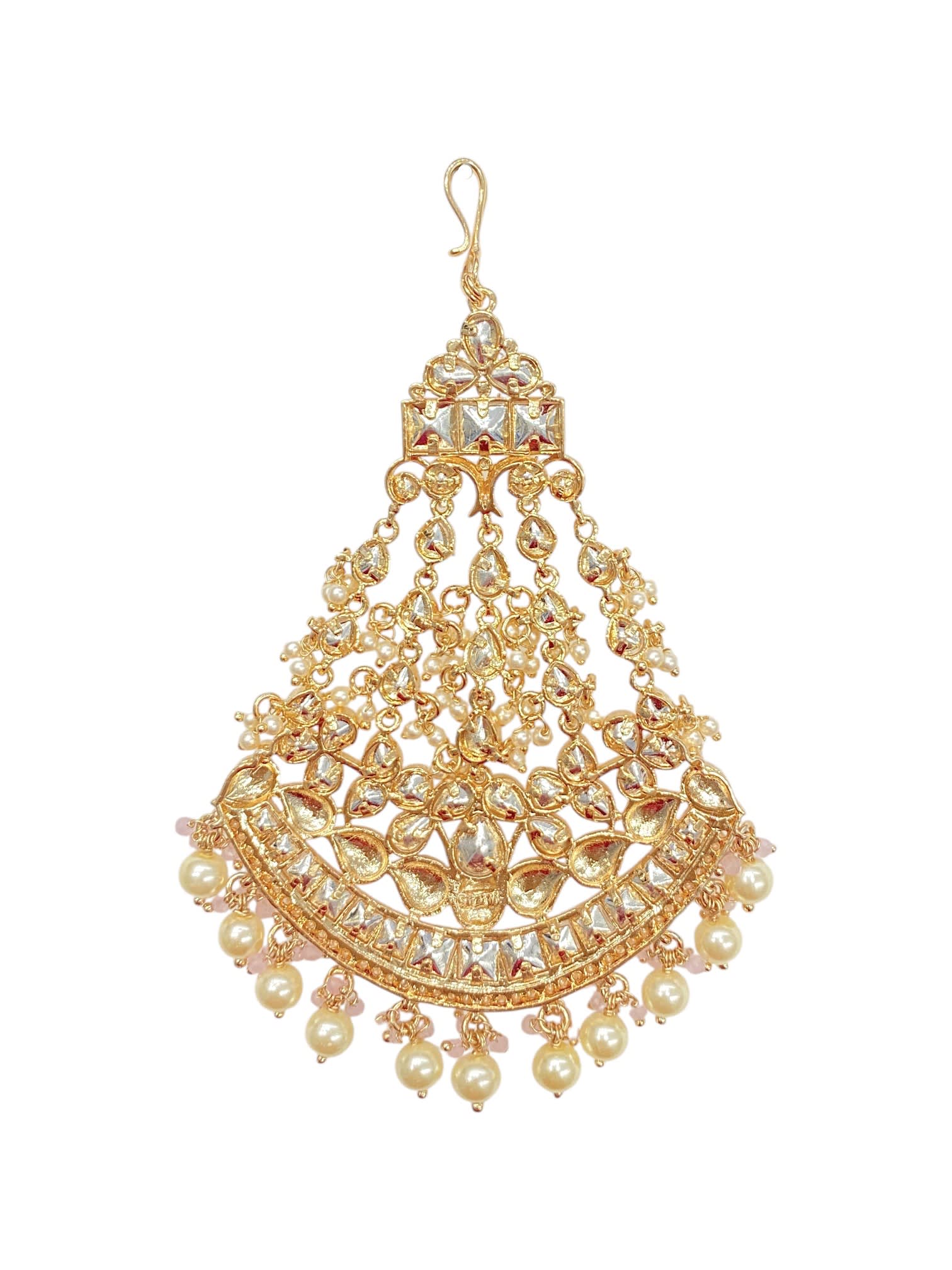 Sirini Pink Beatific Kundan Passa thumbnail 4