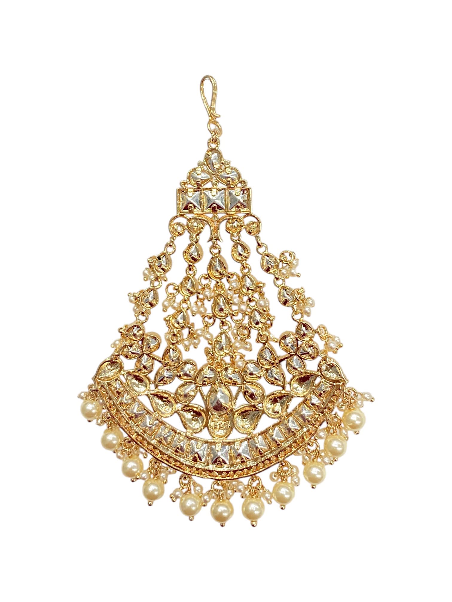 Sirini White Beatific Kundan Passa thumbnail 4
