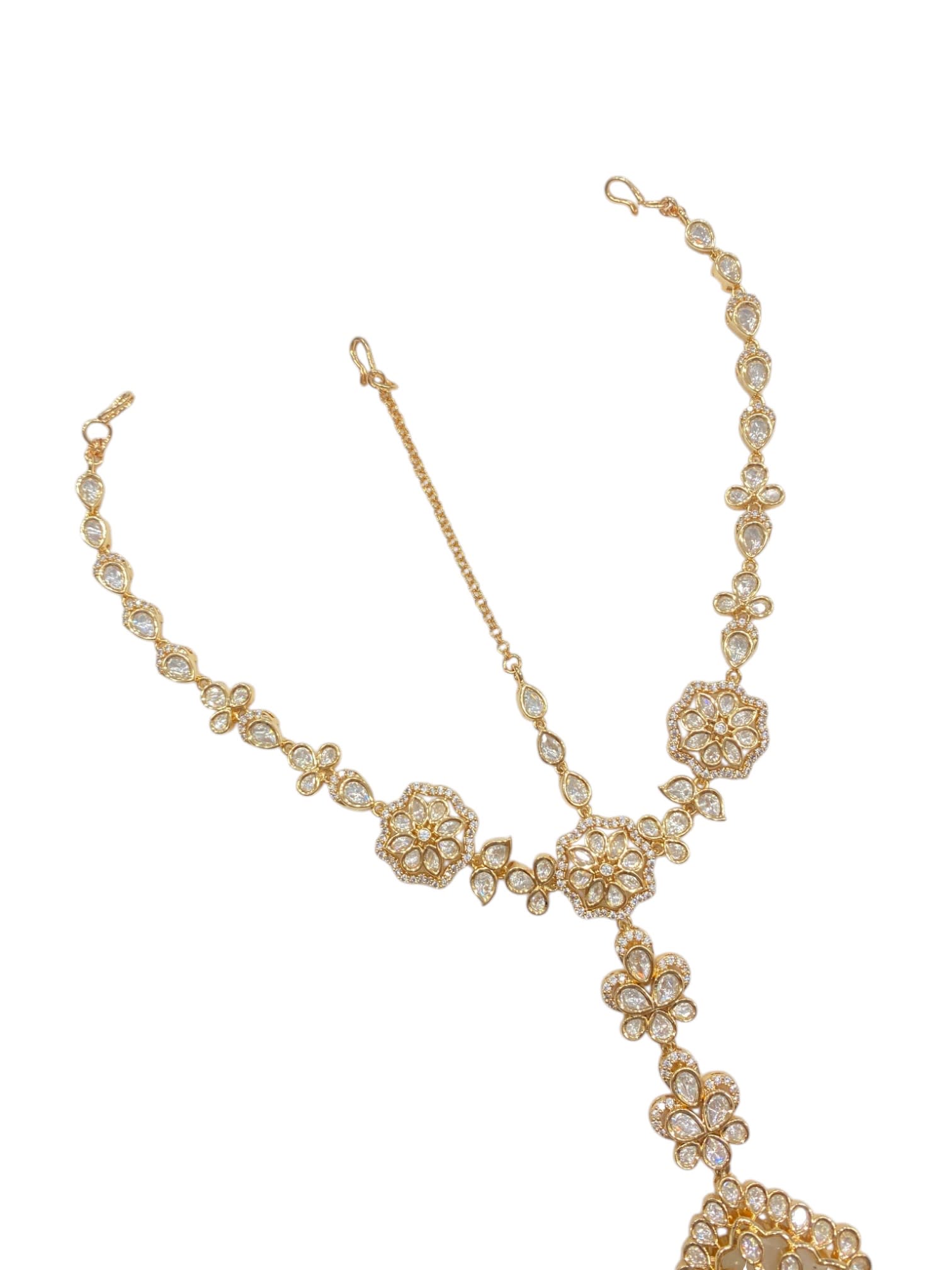 SIRINI White Kundan With Pearl Bridal Wedding  Damini  thumbnail 4