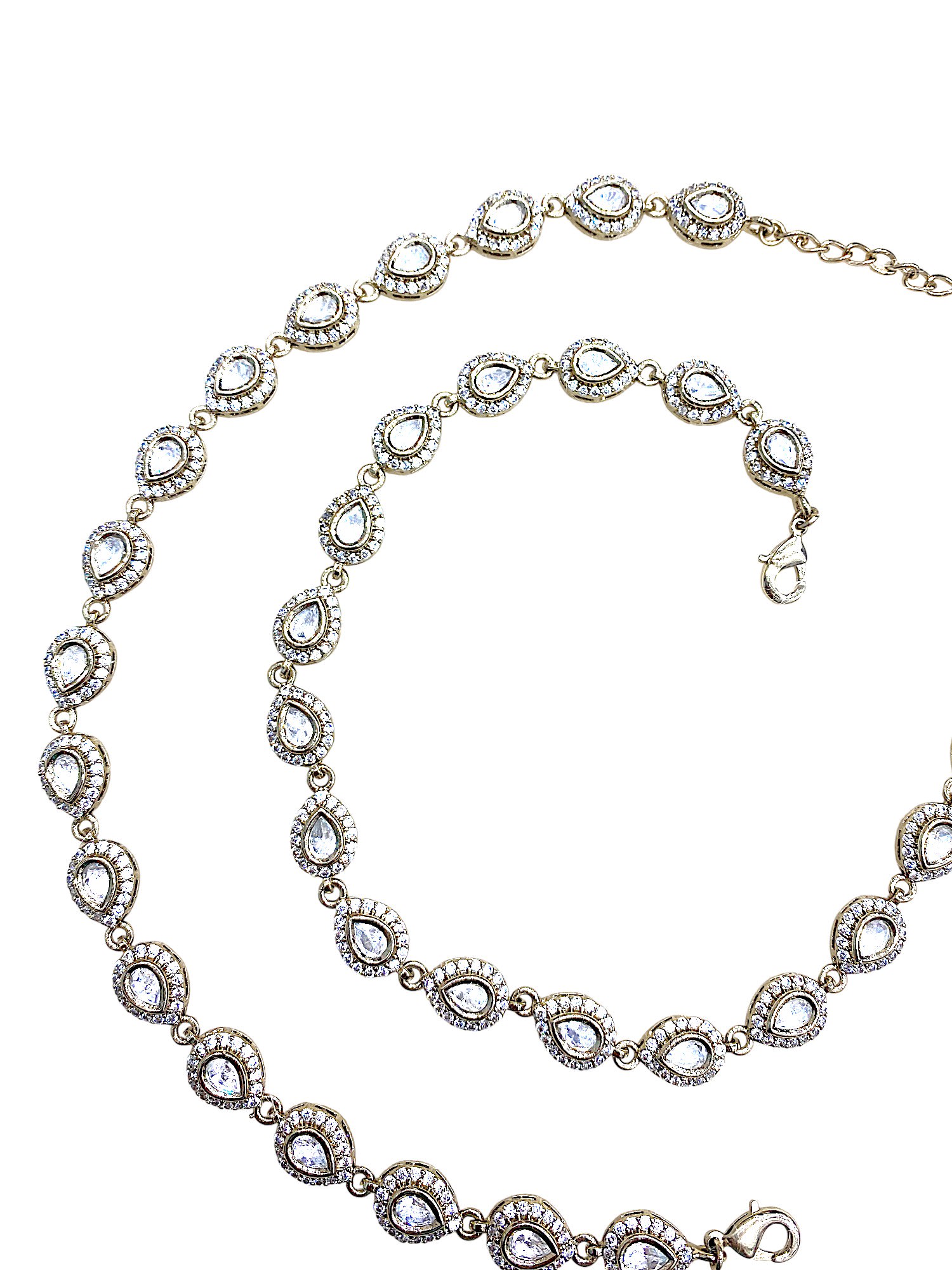 Diwali Kundan Anklet — handcrafted anklets by Sirini Jewellery - back view