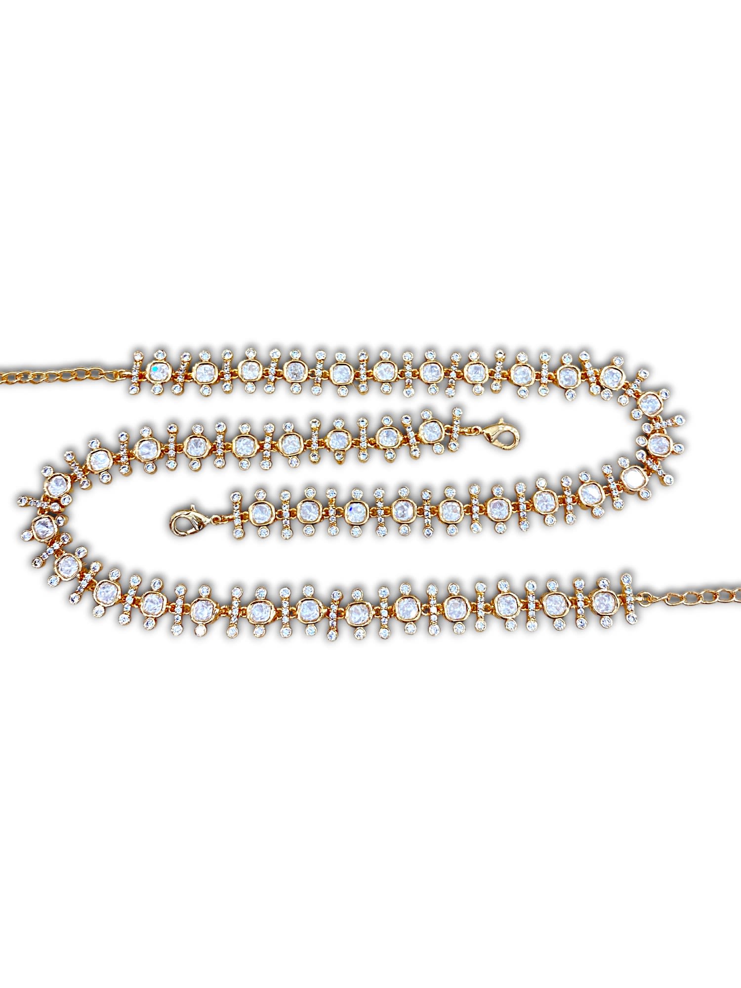 Festive Kundan Payal Set — handcrafted anklets by Sirini Jewellery - back view