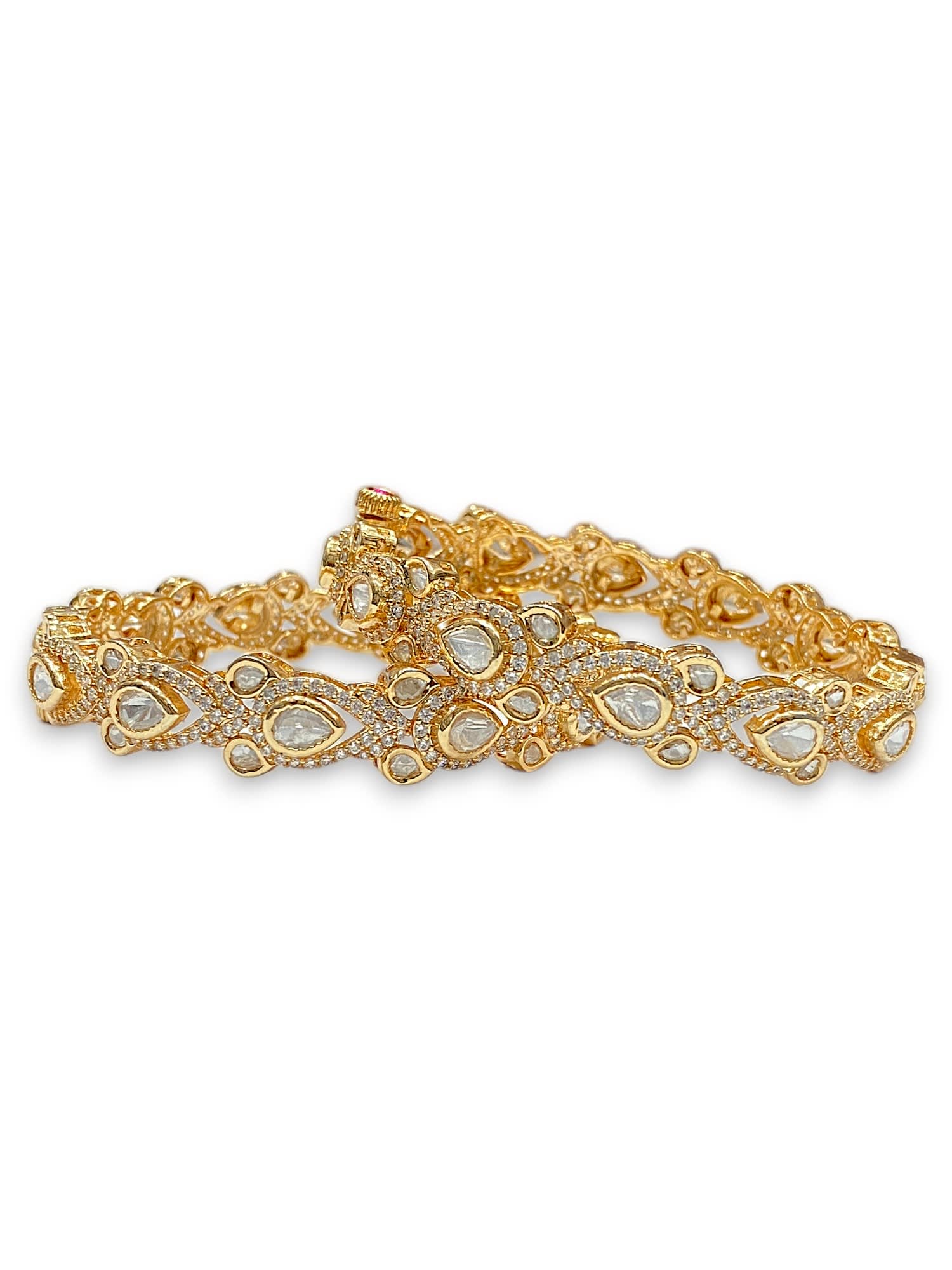 Festive Kundan Bangles thumbnail 4