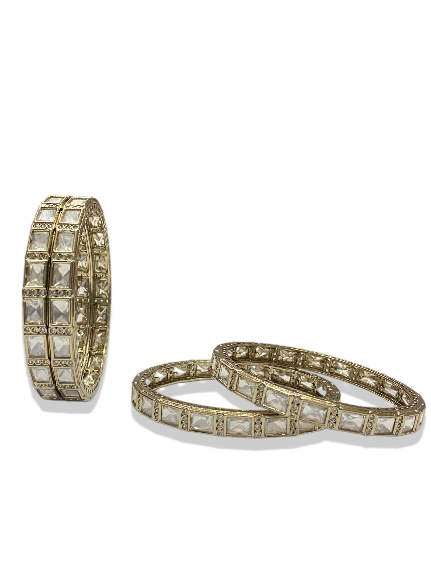 Diwali Antique Gold Bangle Set thumbnail 3