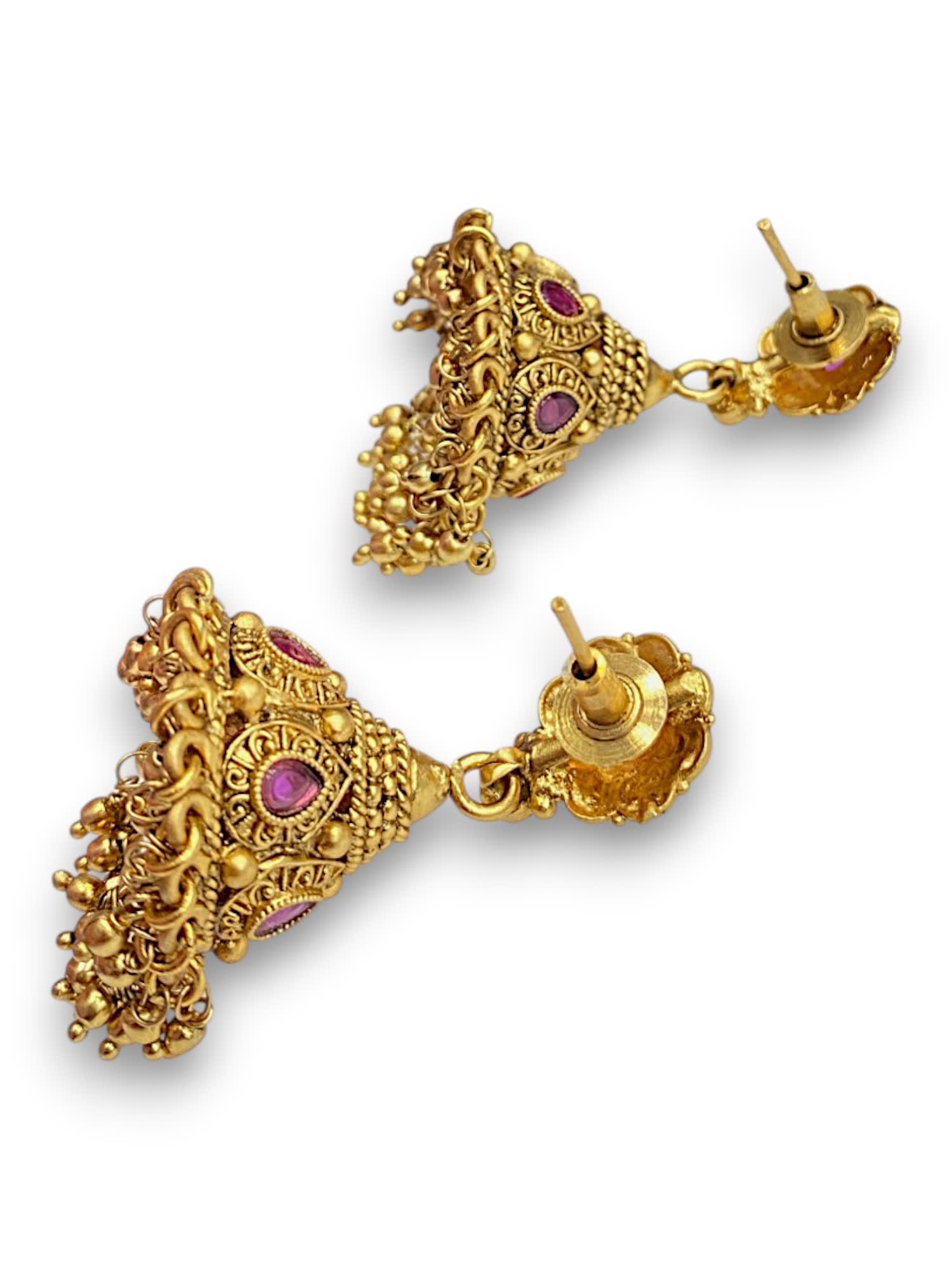 Festive Kundan Jhumkas thumbnail 4