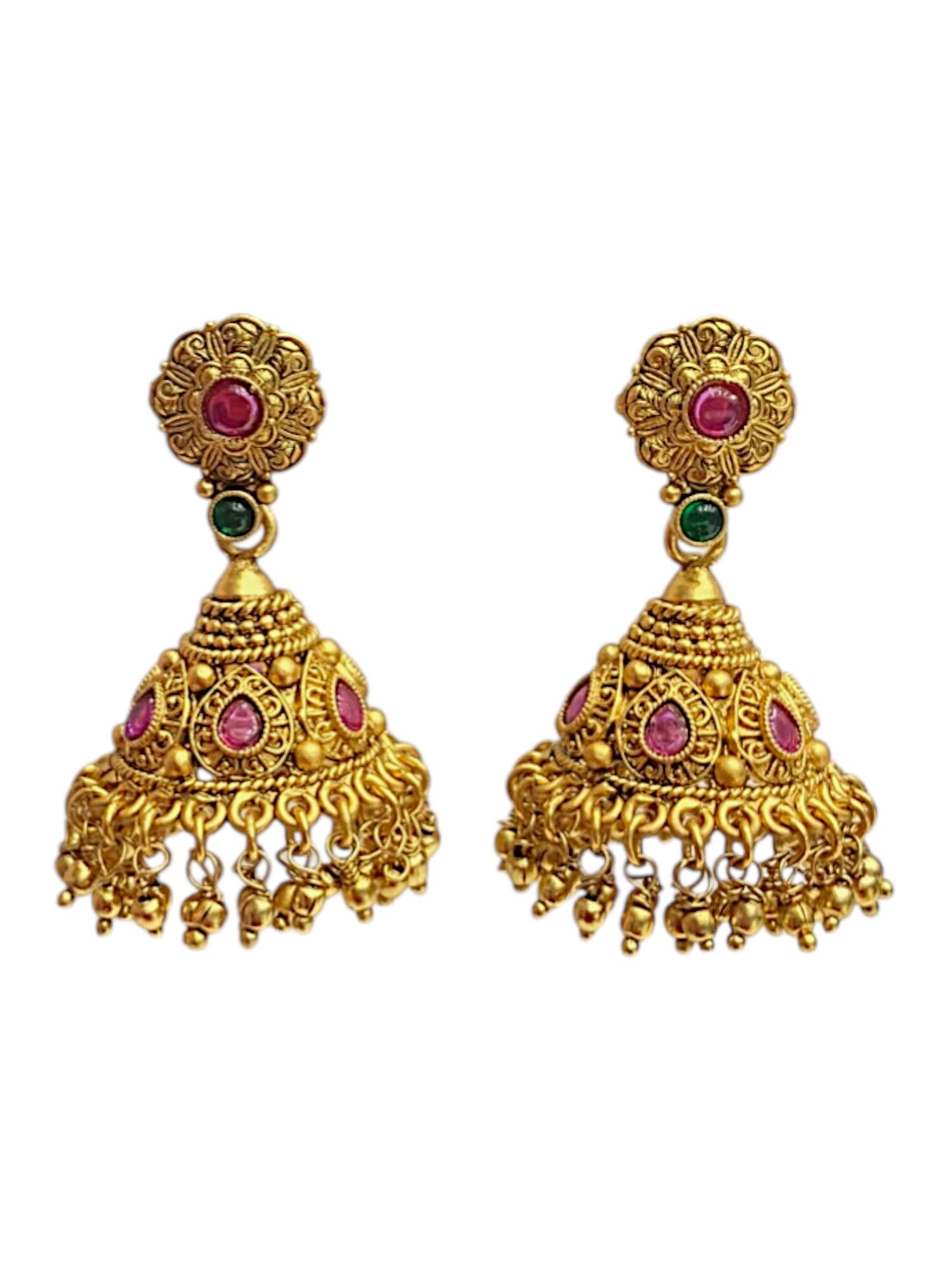 Festive Kundan Jhumkas | Sirini Jewellery