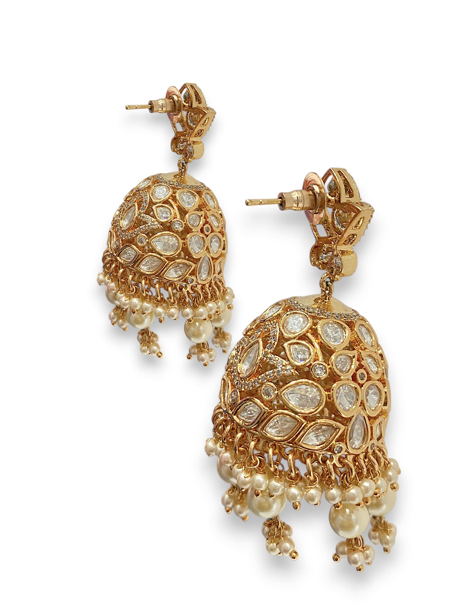 Bridal Polki Jhumkas thumbnail 3