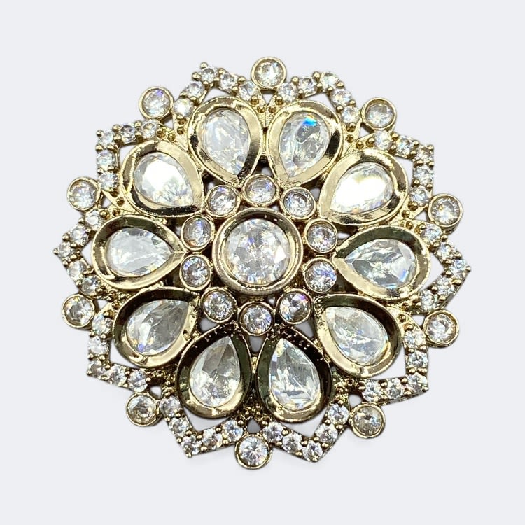 Navratri Meenakari Statement Ring — handcrafted finger-rings by Sirini Jewellery - back view