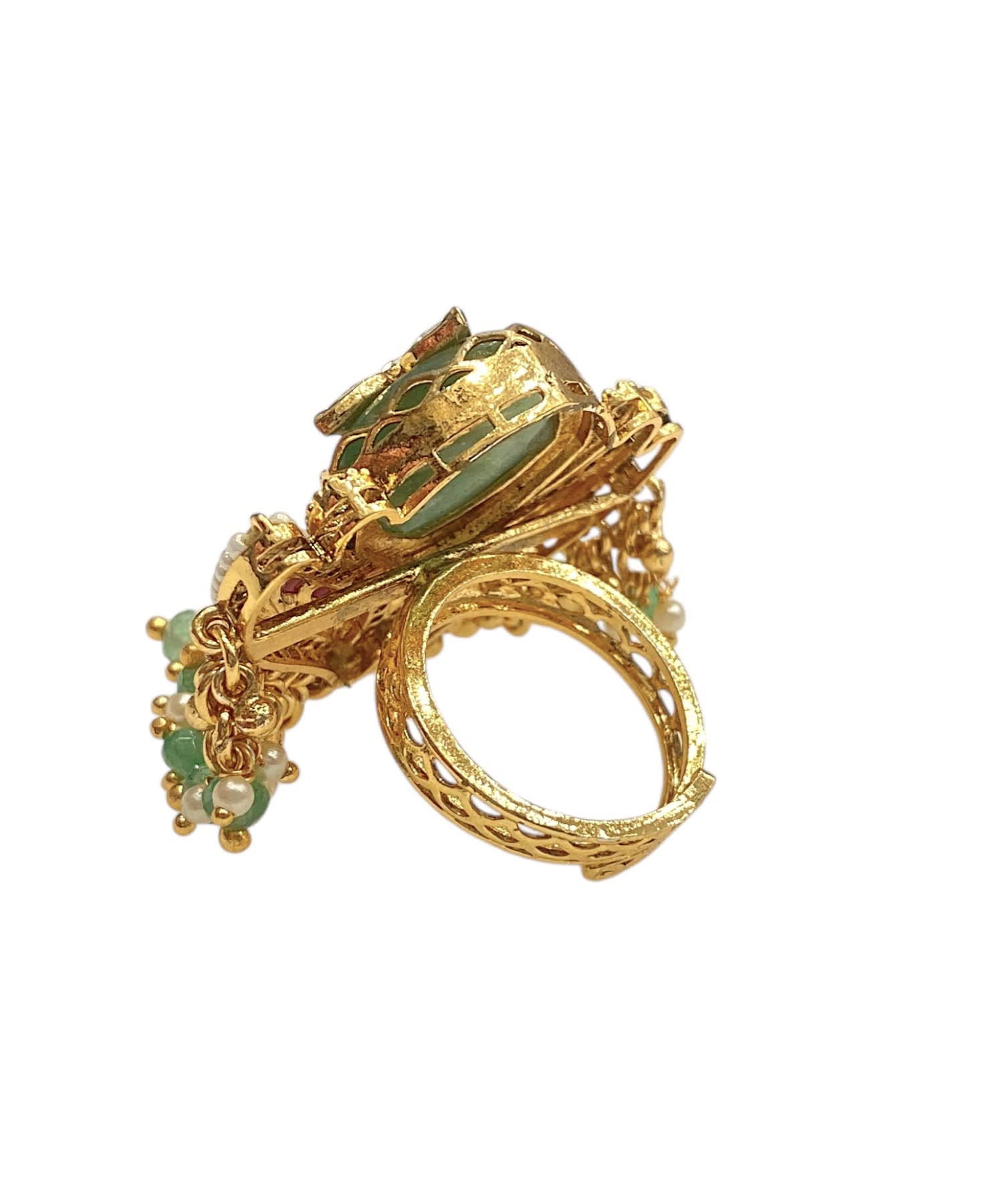 Diwali Polki Cocktail Ring thumbnail 4