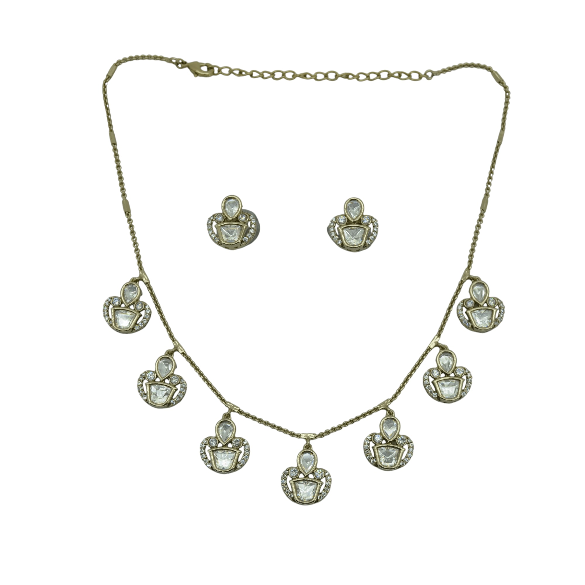 Bridal Antique Gold Haar Set — handcrafted necklace-sets by Sirini Jewellery