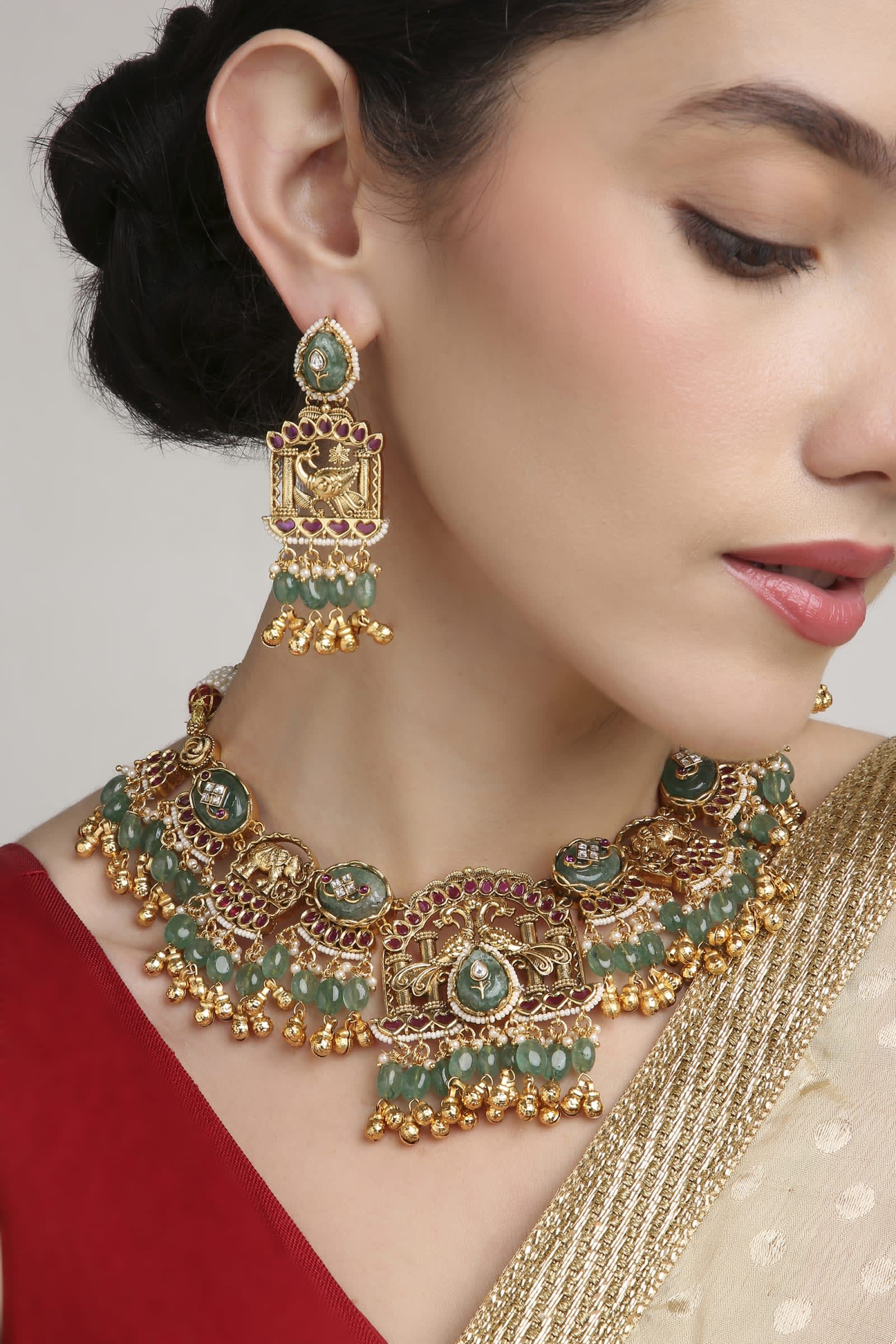 Dulhan Meenakari Layered Set thumbnail 5