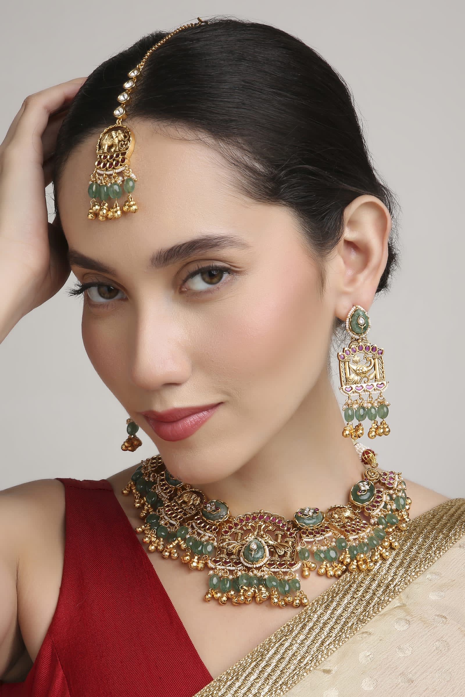 Dulhan Meenakari Layered Set thumbnail 6