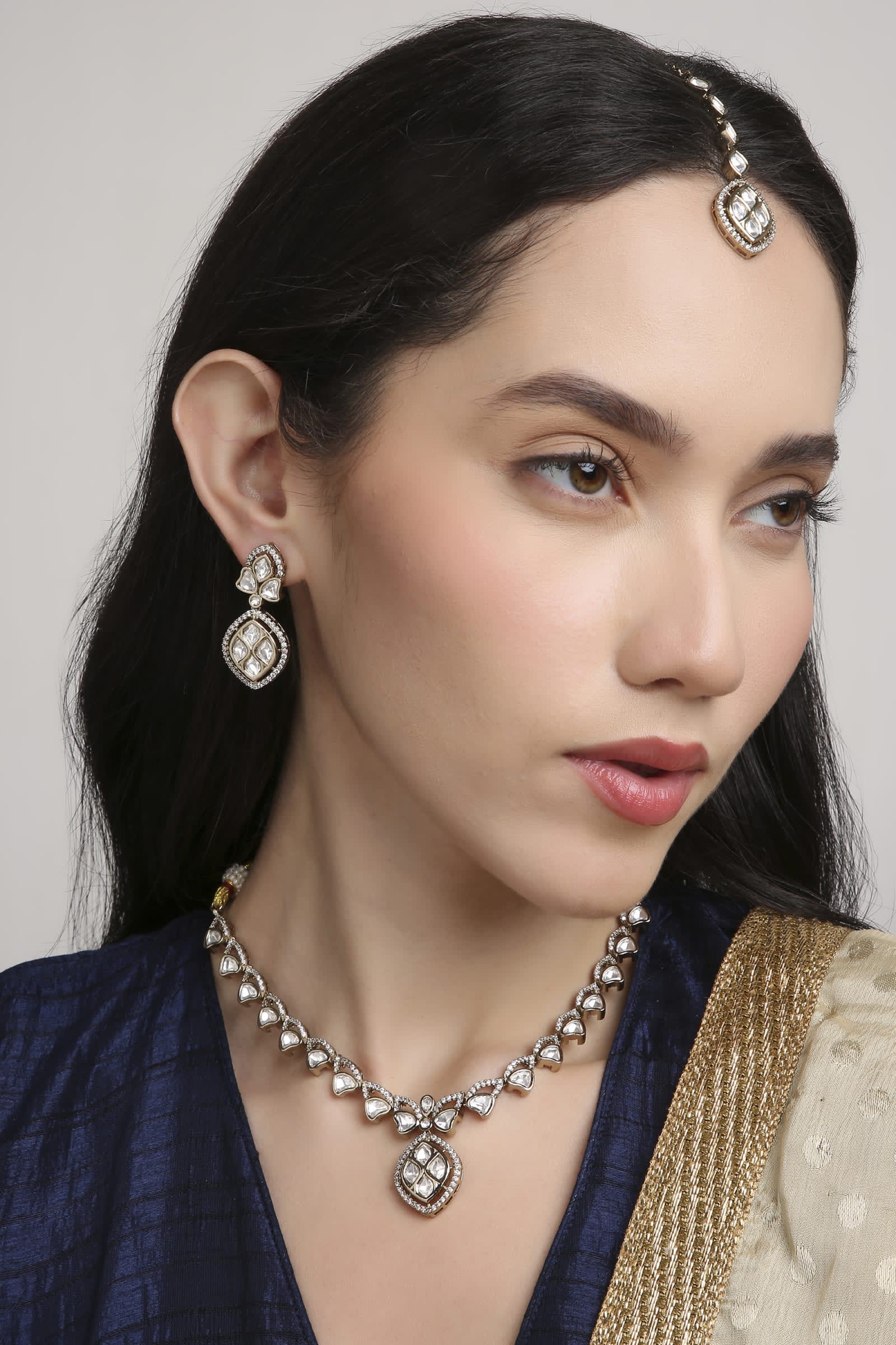 Bridal Antique Gold Long Haar thumbnail 6