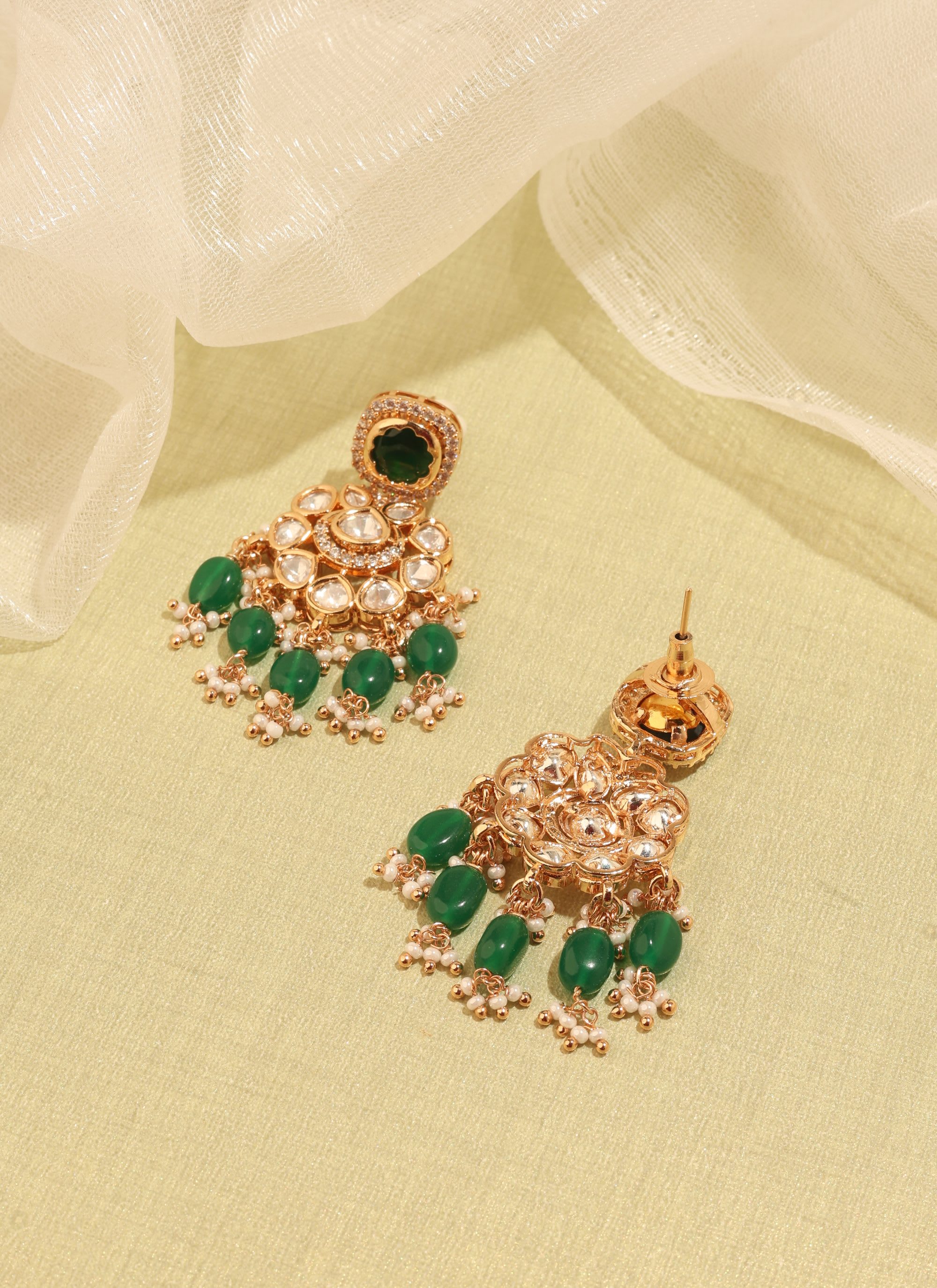 Navratri Kundan Necklace Set thumbnail 5
