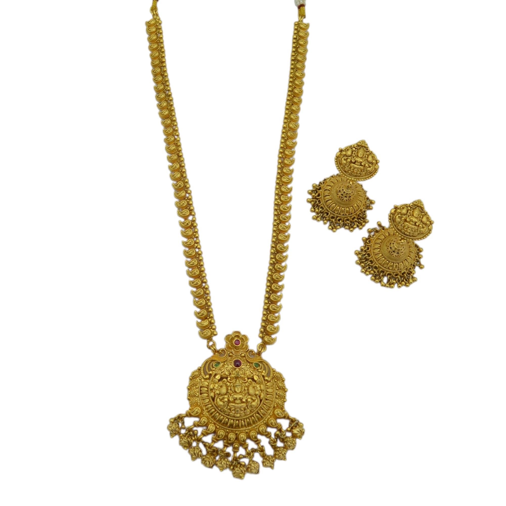 Sangeet Silver Meenakari Long Haar — handcrafted long-sets by Sirini Jewellery