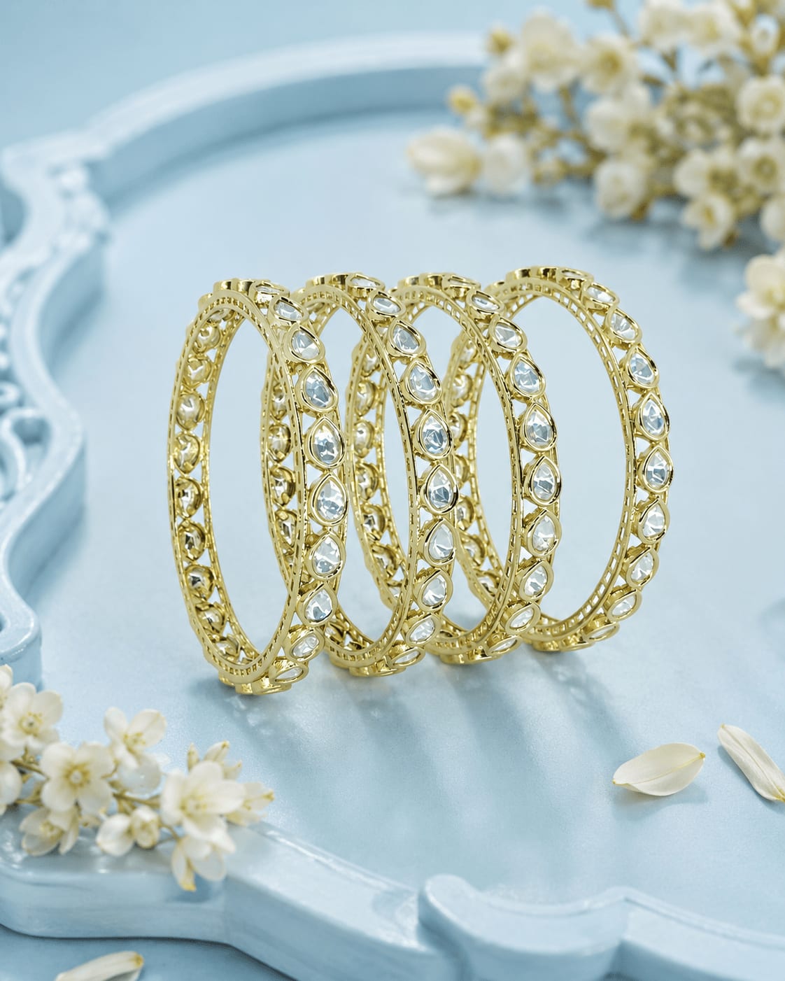 Karva Chauth Pearl Bangles — handcrafted bangles by Sirini Jewellery