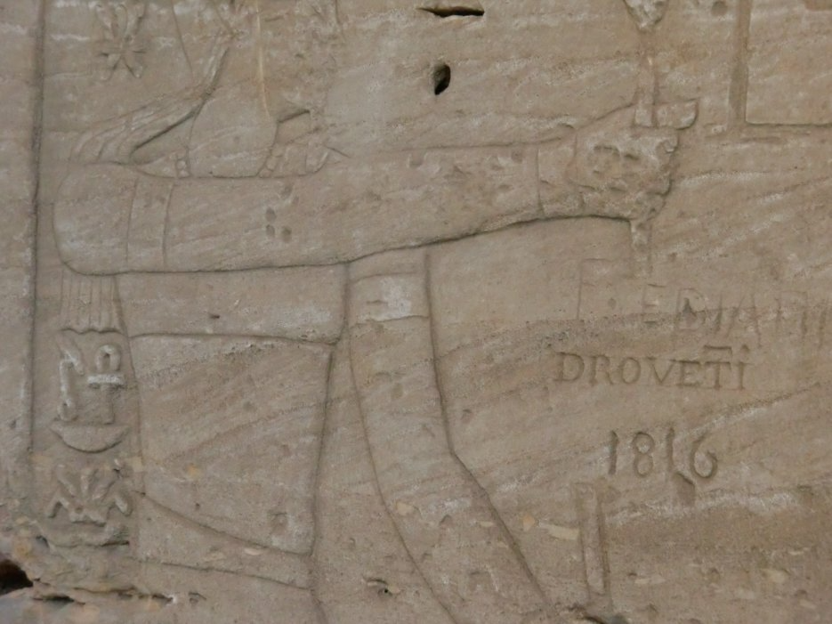 Signature de Drovetti. Metropolitan, New York. Photo M. Messling