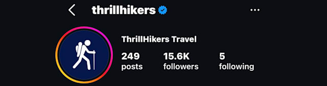 ThrillHikers on Instagram