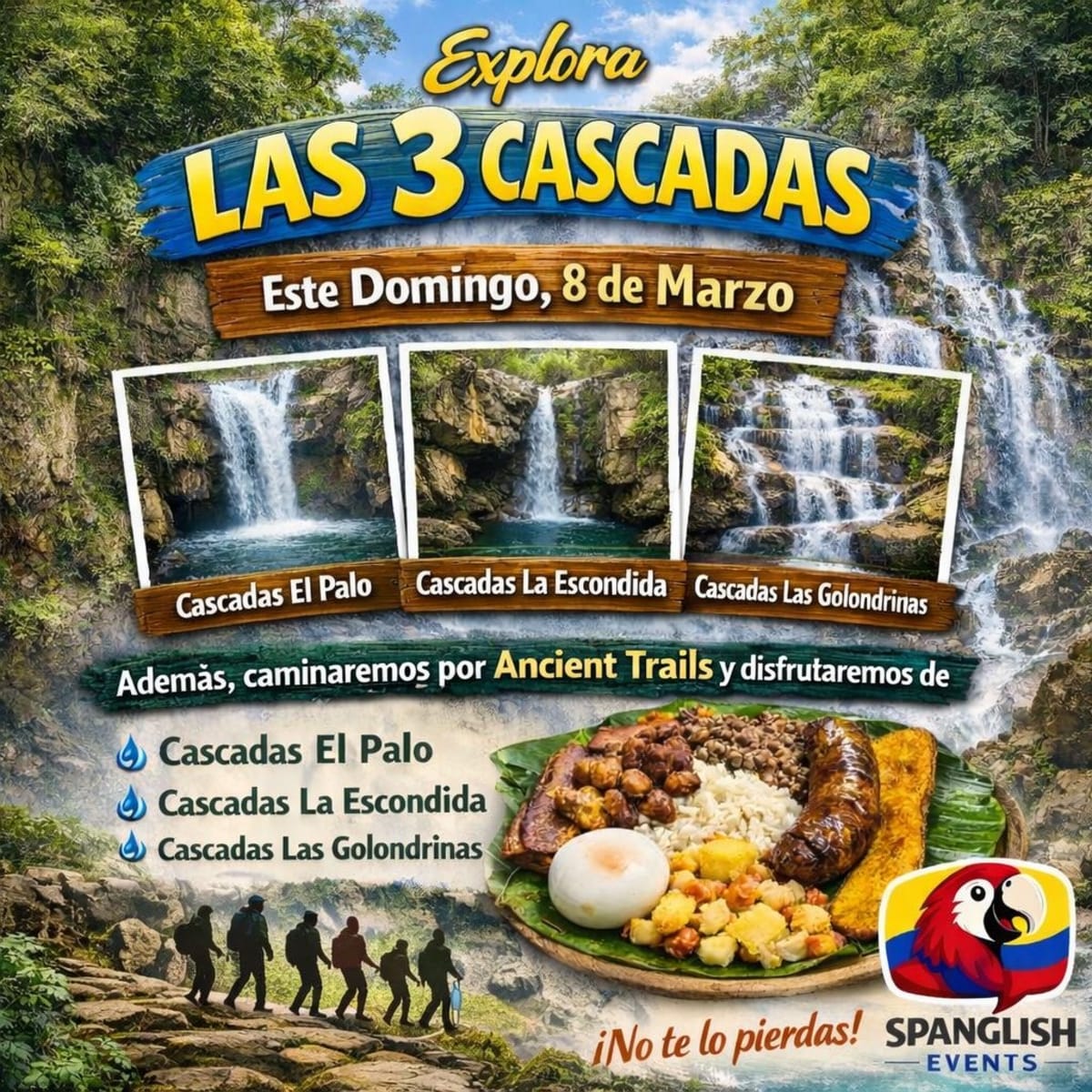 Las 3 Cascadas – Language Exchange Adventure