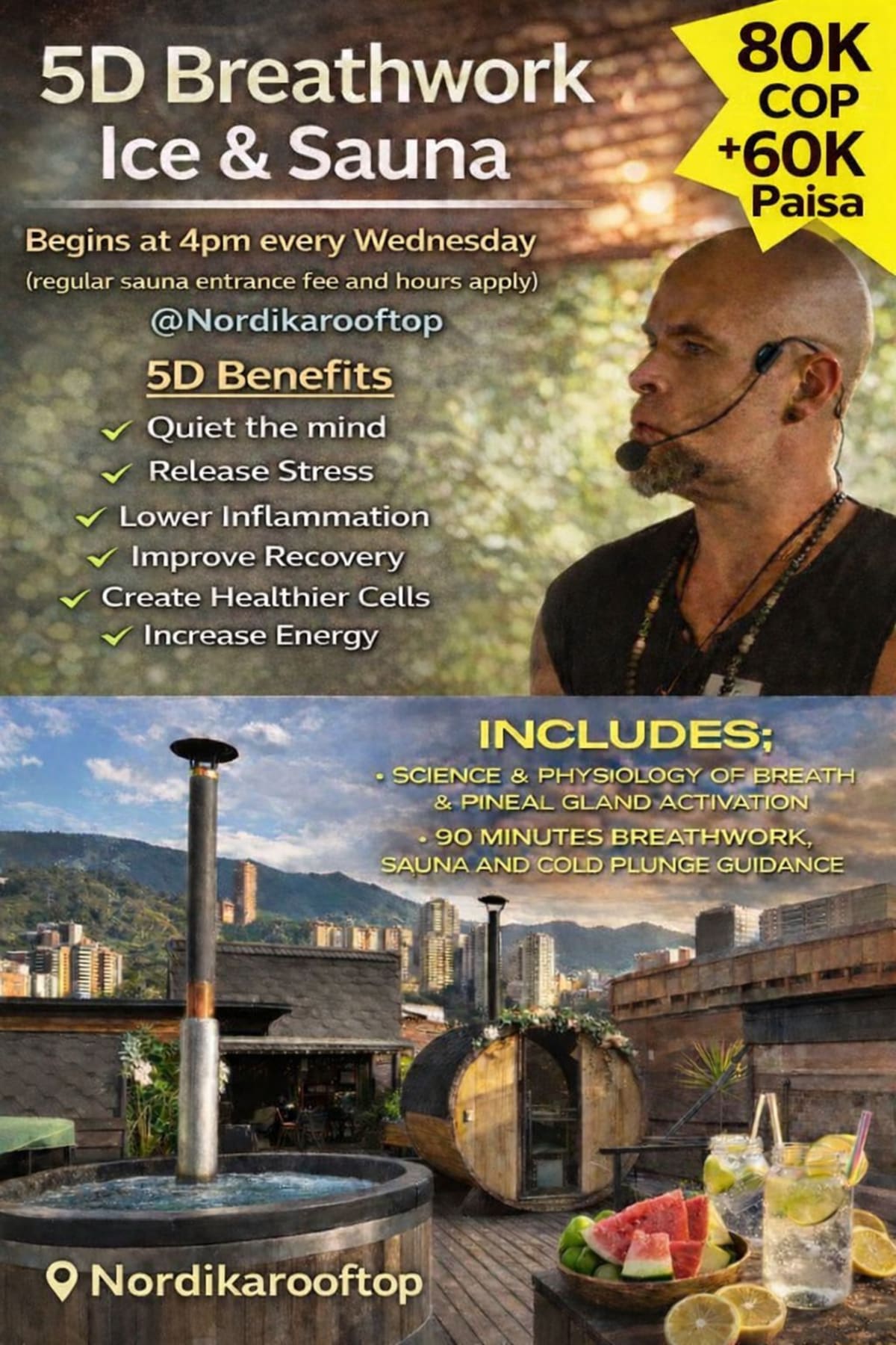 Breathwork, Sauna and Ice