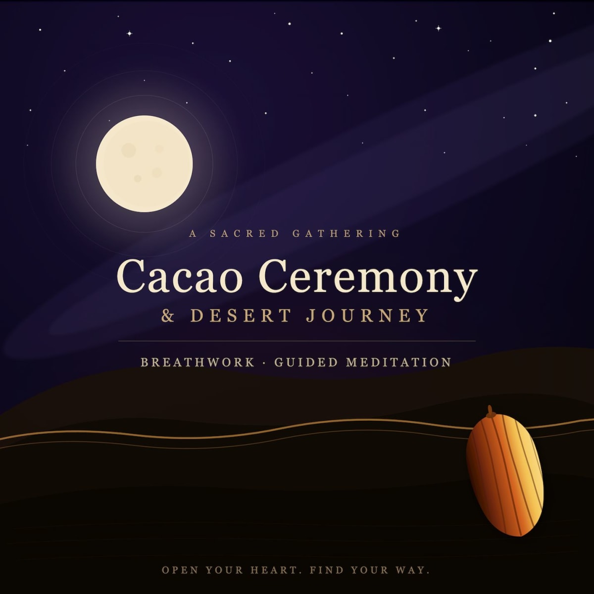 Cacao Ceremony & Guided Desert Meditation
