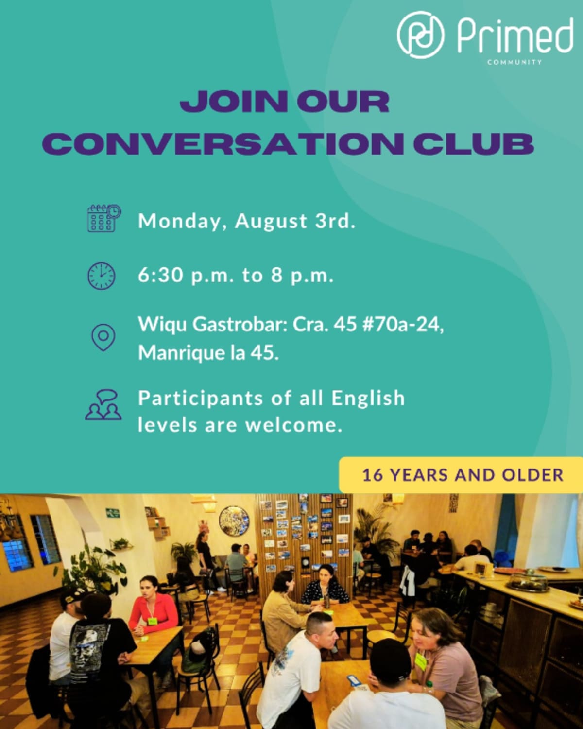 Primed Community – Conversation Club