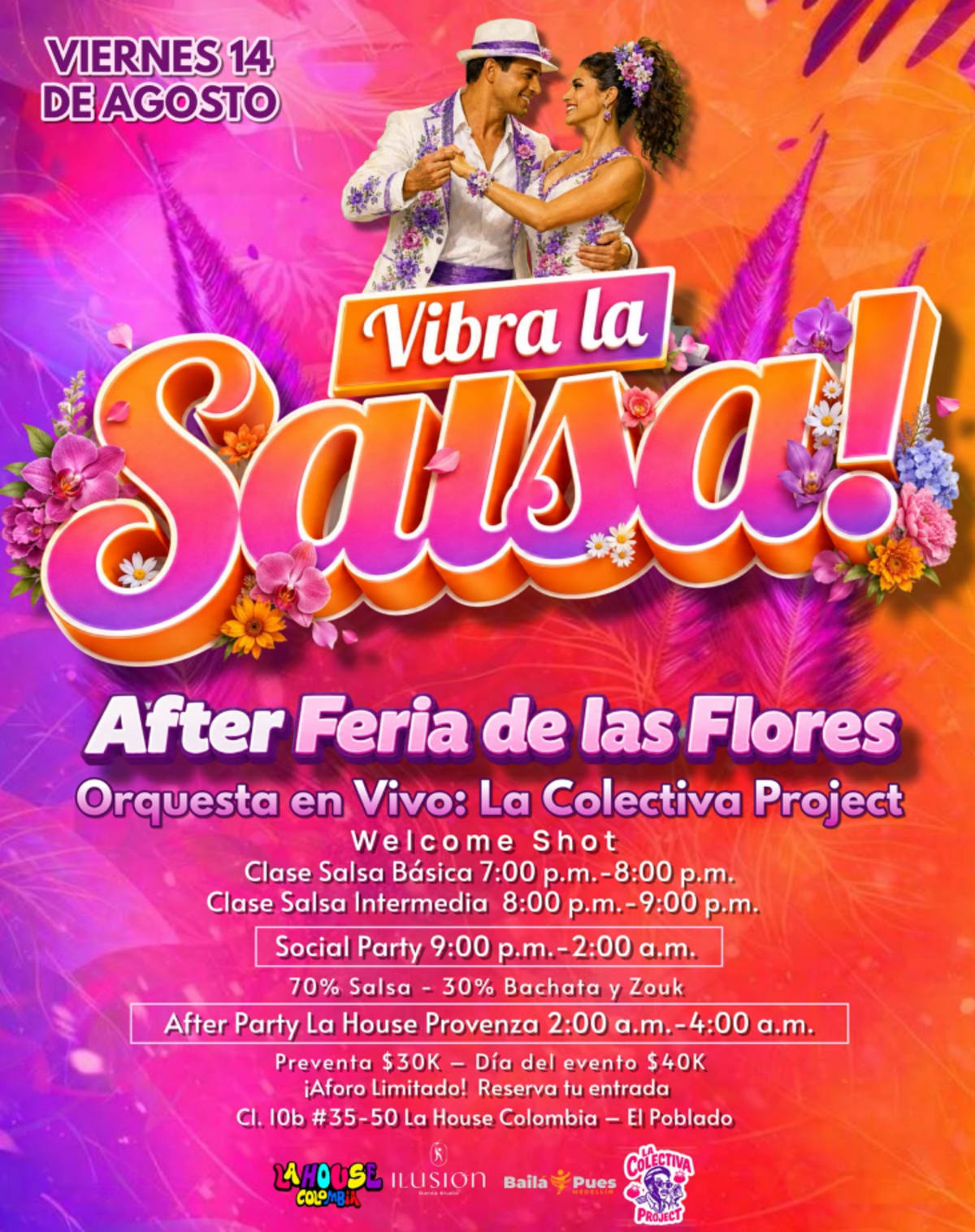 VIBRA LA SALSA - Feria de Flores After Party