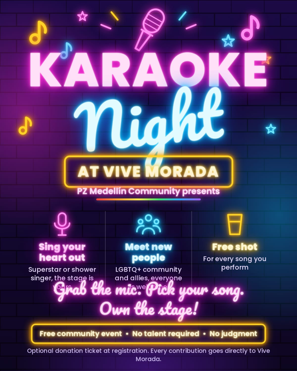 Karaoke Night with PZ Medellin Community