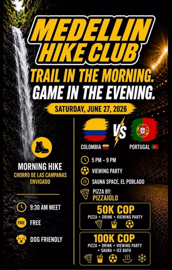 Hike at Chorro de las Campanas + World Cup Viewing Party