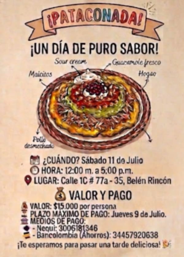 Community Patacón Lunch