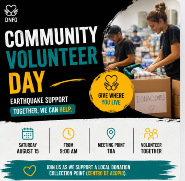 Community Volunteer Day: Earthquake Support