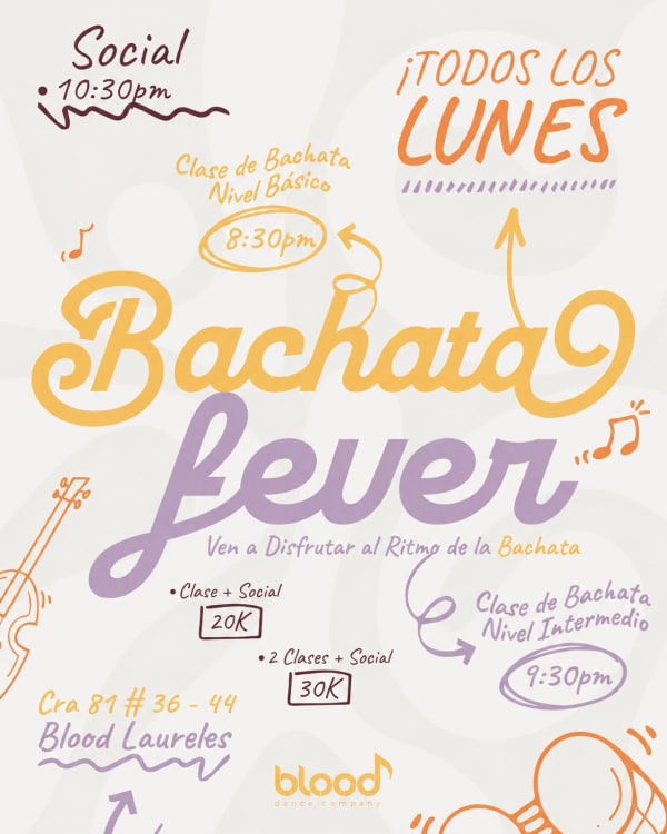 Monday Bachata at Blood Dance Company - Laureles