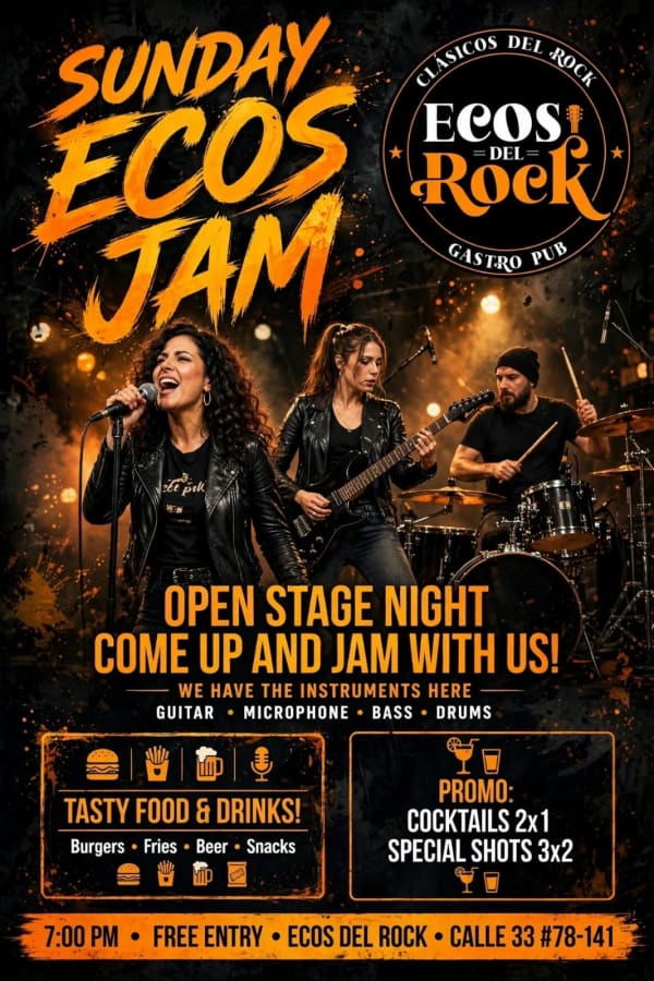 Sunday Ecos Jam - Open Stage Night