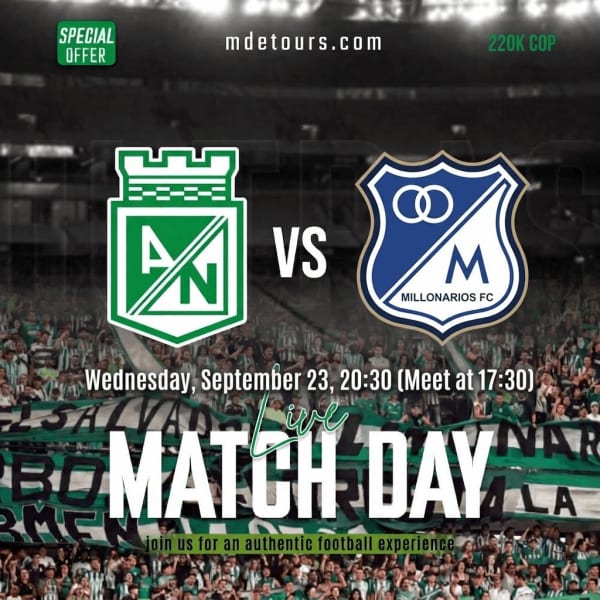 Atlético Nacional vs Millonarios - Bogotá vs Medellín Football Match