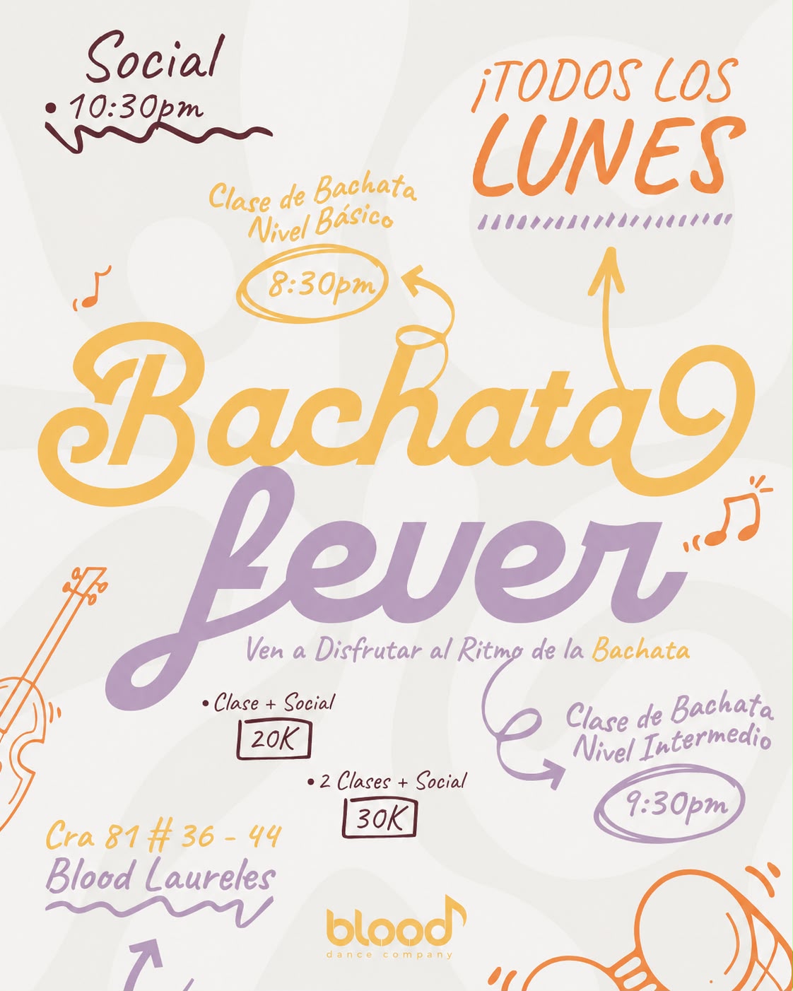 Monday Bachata at Blood Dance Company - Laureles