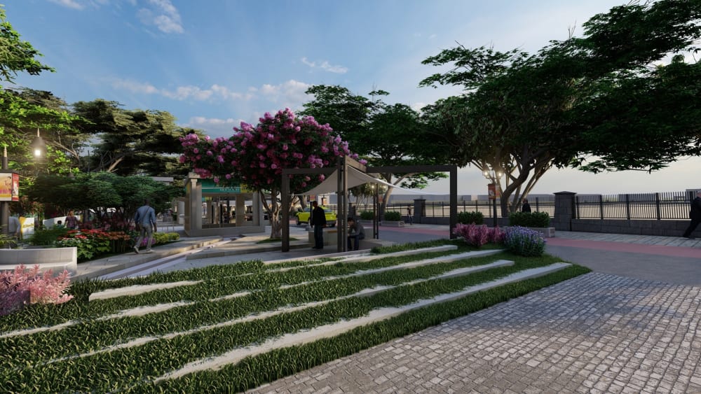Pedestrian friendly street near Palakkad fort - Urban Design