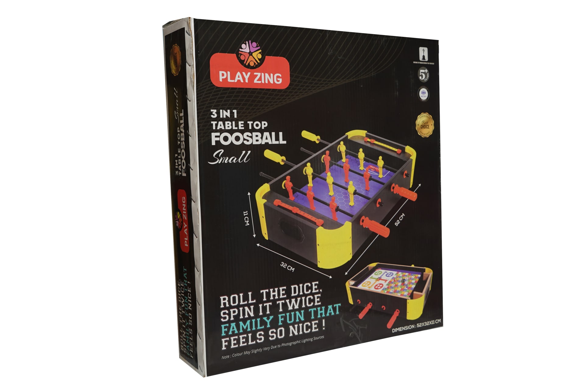 PLAY ZING Table Top Foosball 3 in 1 Small