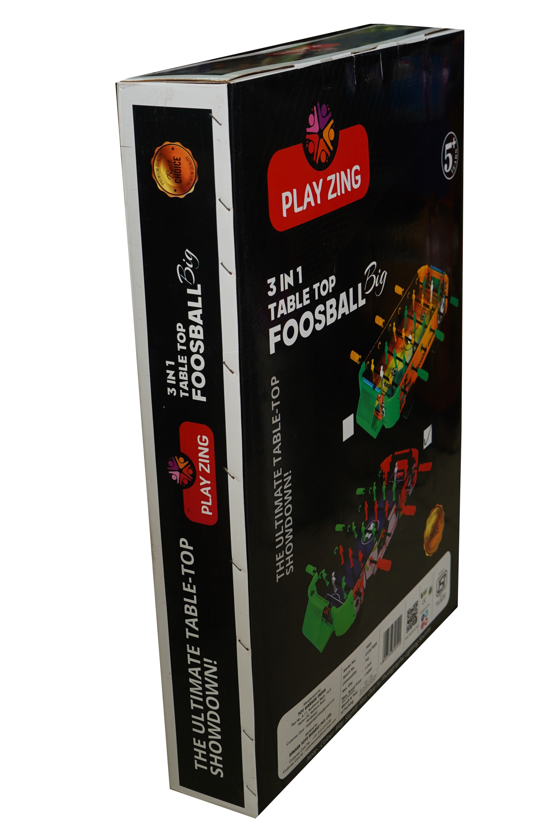 PLAY ZING Table Top Foosball 3 in 1 Big