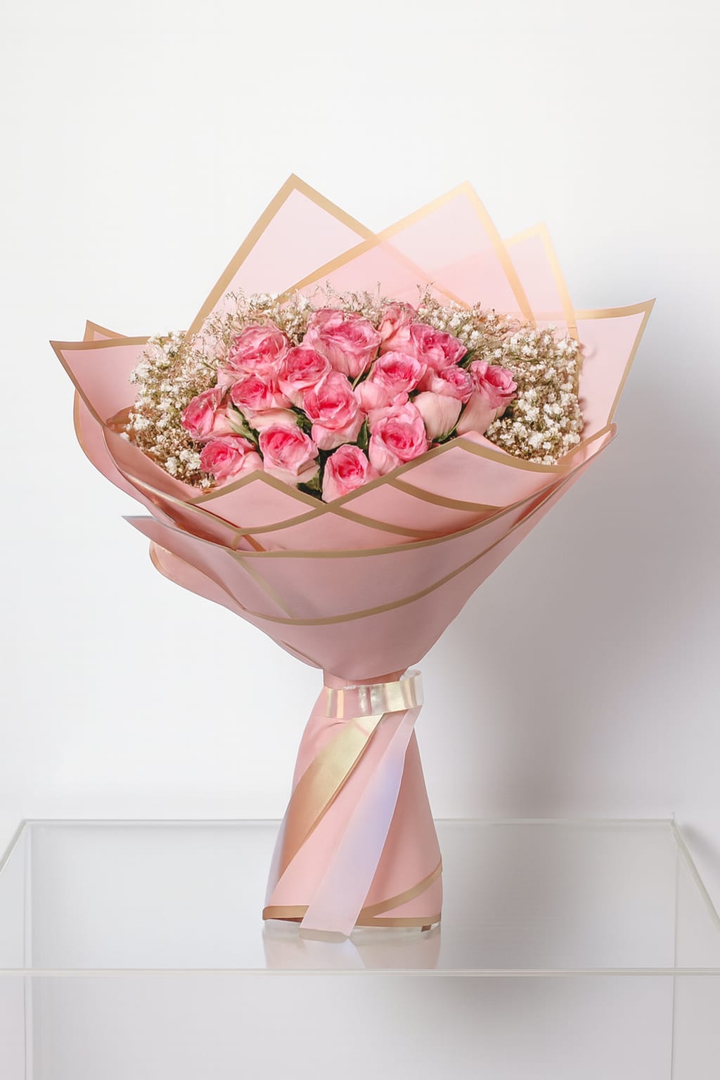 50 Pink Rose Luxe Bouquet