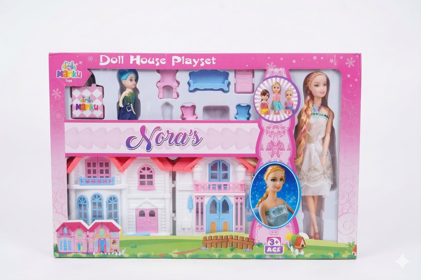 MANKU Nora's Doll House Playset.