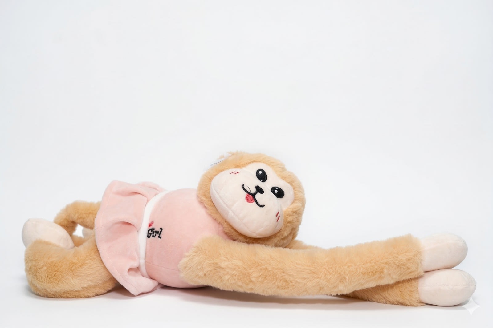 Tickless Pink Long Sleeve Monkey Hanging Soft toy