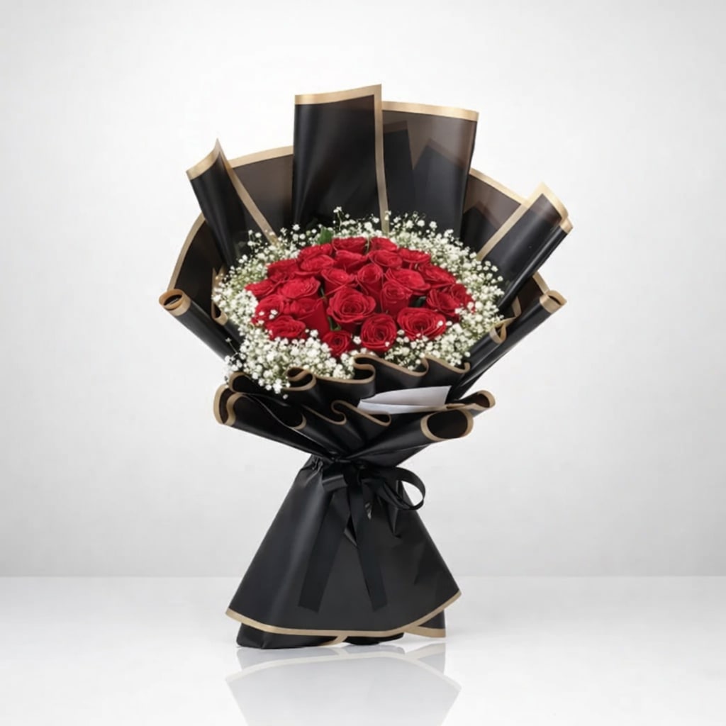 10 Red Rose Luxe Bouquet