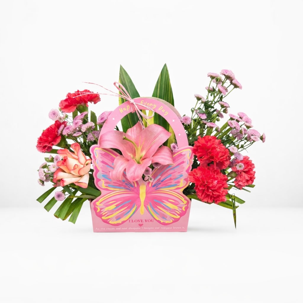 Garden of Love Butterfly Tote